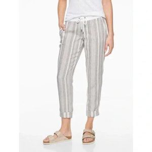 Athleta Gray Striped Pants